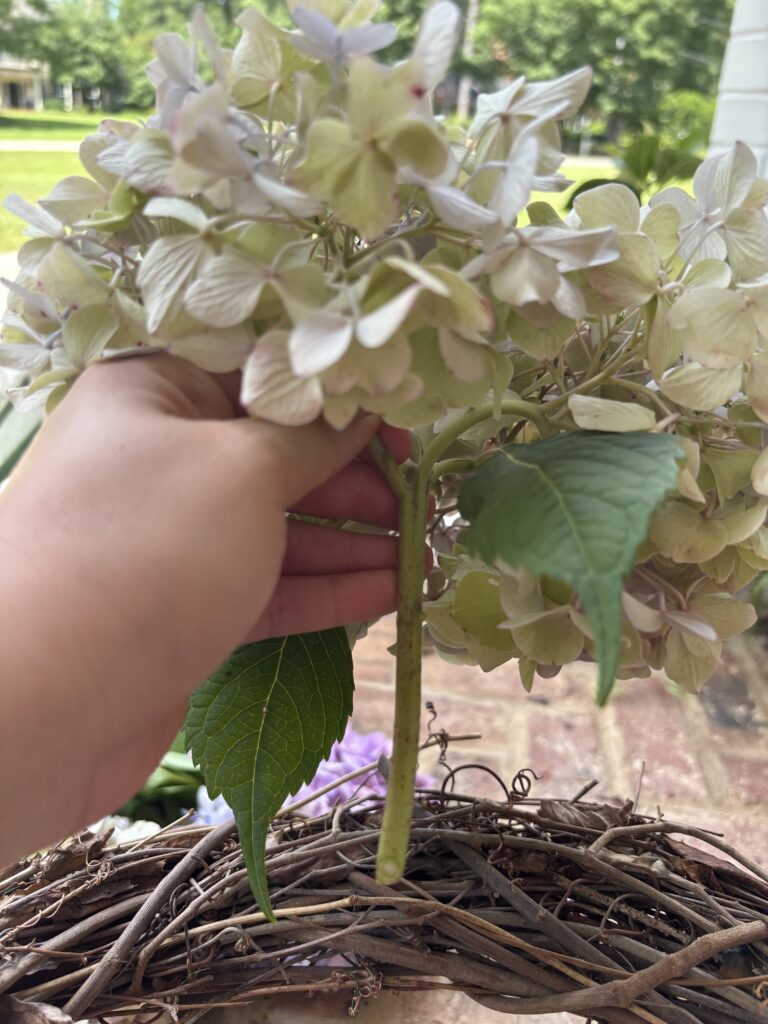 fresh flower wreath