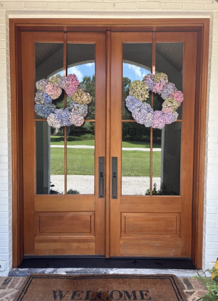 fresh flower wreath