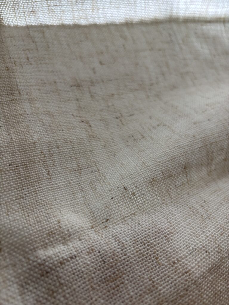 linen window shade