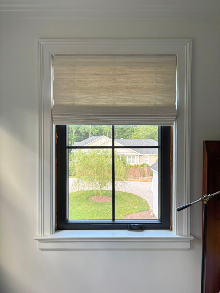 woven wood window shade