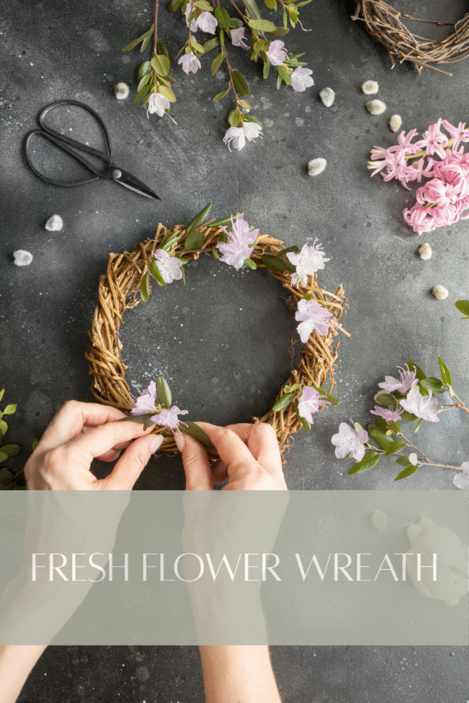 fresh flower wreath