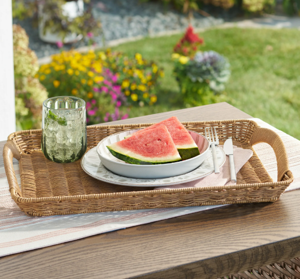 woven tray